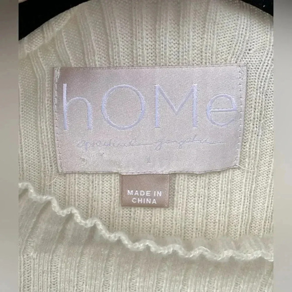 Spiritual Gangster Dreamer Mock Neck Sweater Cream Large - Picture 10 of 12